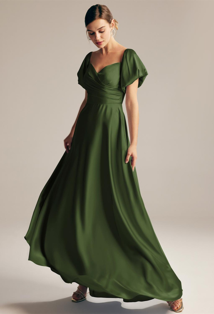 AW Dey Green Olive  Plus Size Dresses